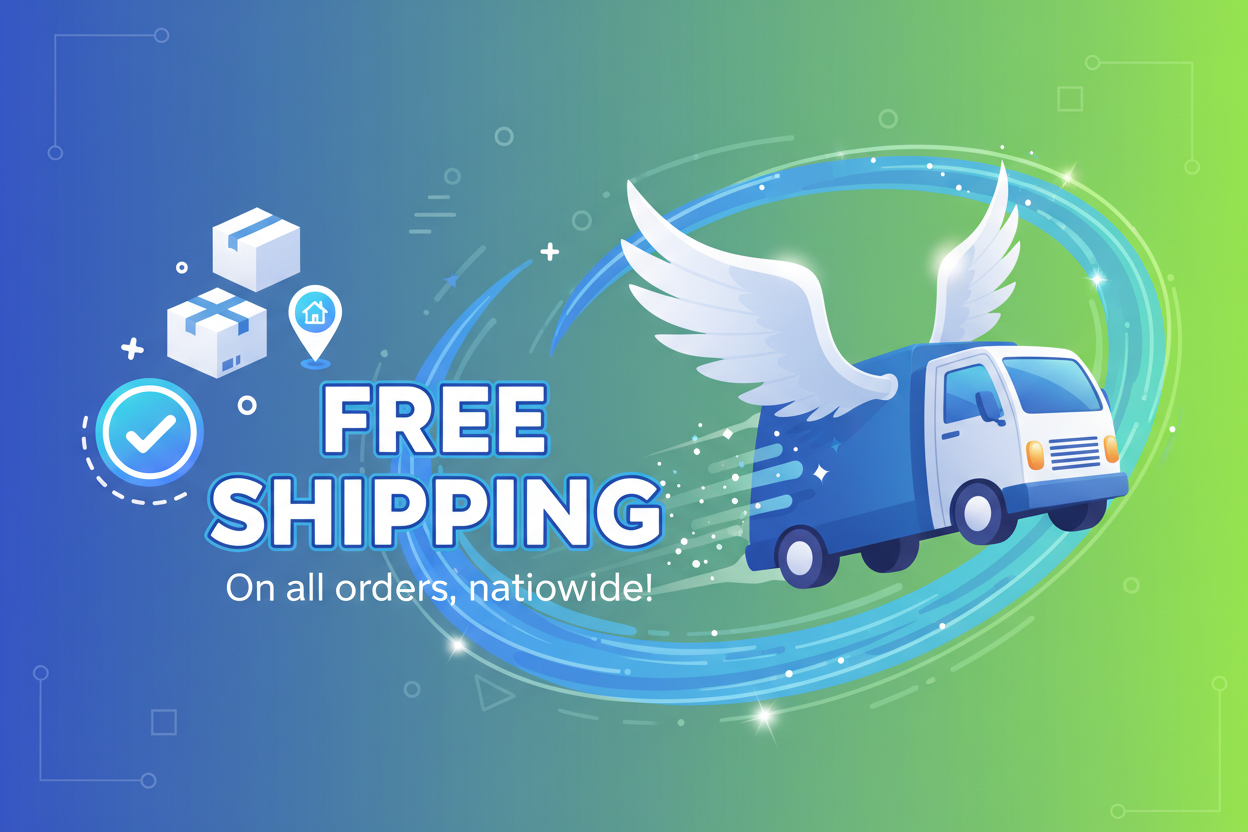 generate an image related to free shipping